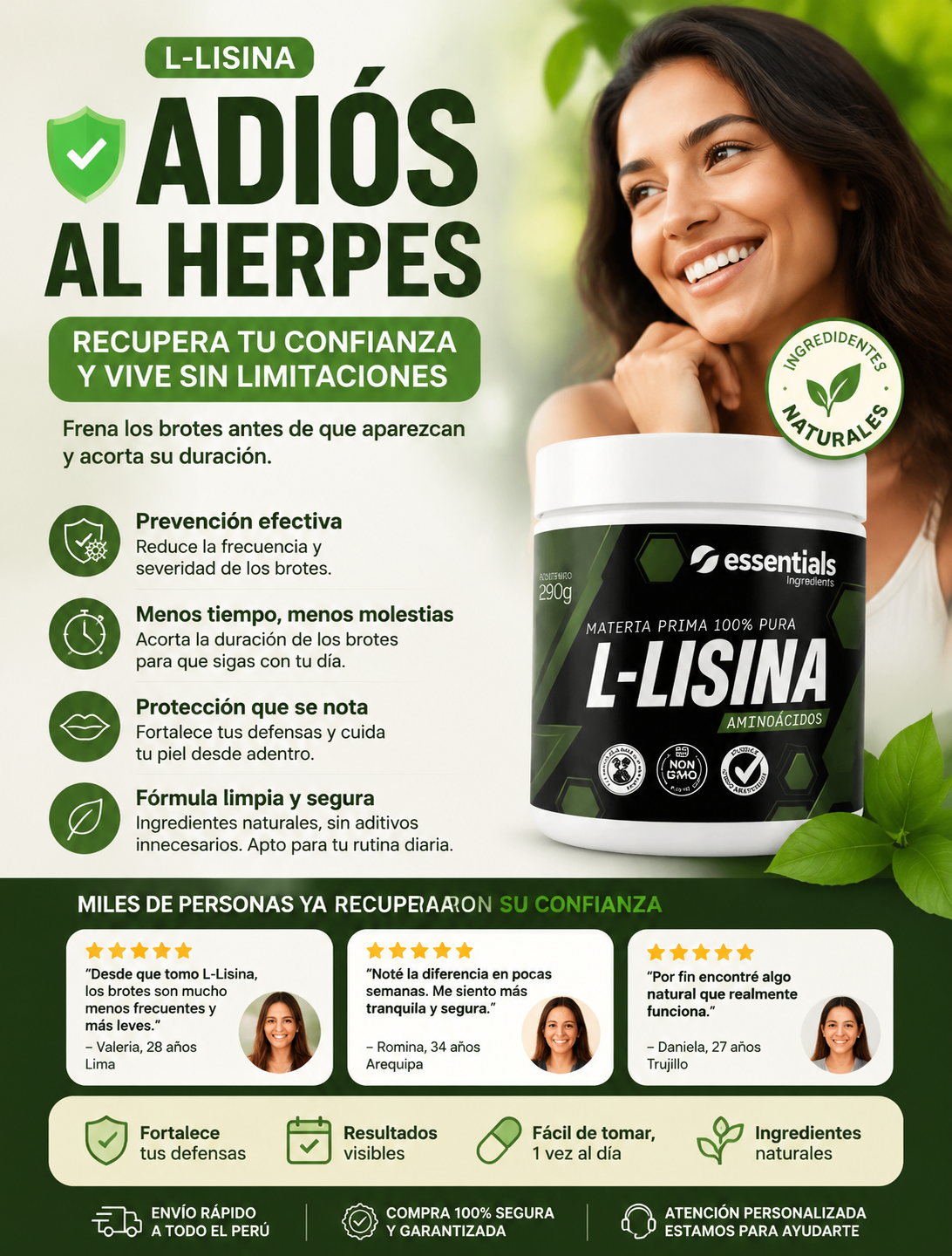 L-LISINA I ¡ADIOS AL HERPES!