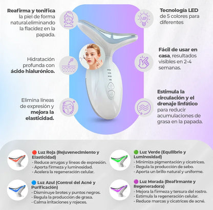 LIFTING PRO™️:Masajeador Facial Rejuvenecedor con Tecnología LED
