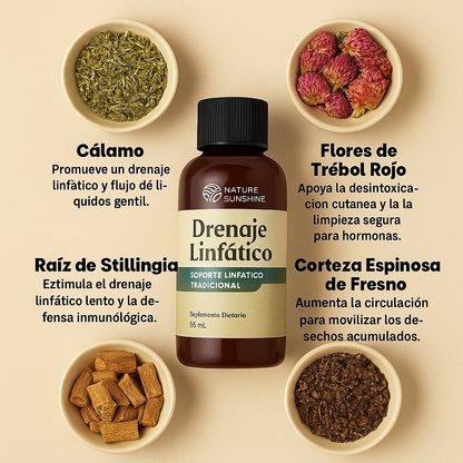 Drenador Linfático™-Elimina Toxinas y Líquidos Retenidos-Siente Tu Cuerpo Más Ligero en Días