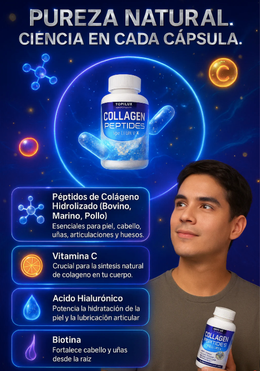 COLLAGEN PEPTIDES™-El Secreto para Una Piel Radiante y Articulaciones Saludables
