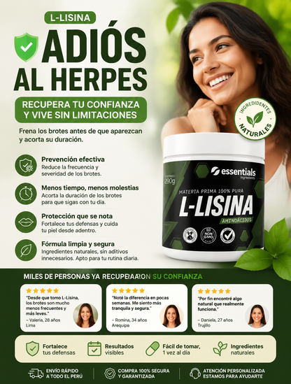 L-LISINA I ¡ADIOS AL HERPES!