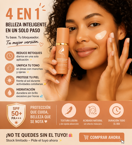 BASE BIOMMIC™️4 EN 1 l PROTEGE,UNIFICA, HIDRATA Y CORRIGE