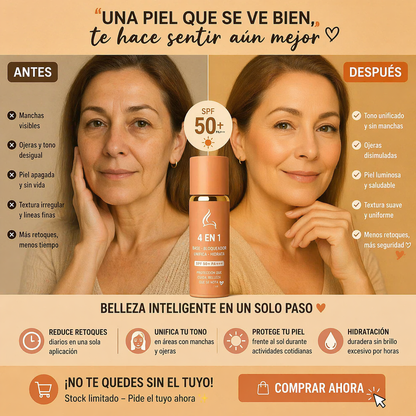 BASE BIOMMIC™️4 EN 1 l PROTEGE,UNIFICA, HIDRATA Y CORRIGE