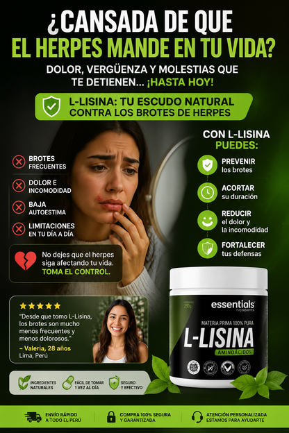 L-LISINA I ¡ADIOS AL HERPES!