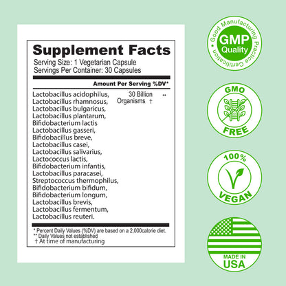 ASULABS Probiotic™-Mejora tu Salud Digestiva-Fórmula Avanzada con 18 Cepas para Sentirte Mejor Cada Día