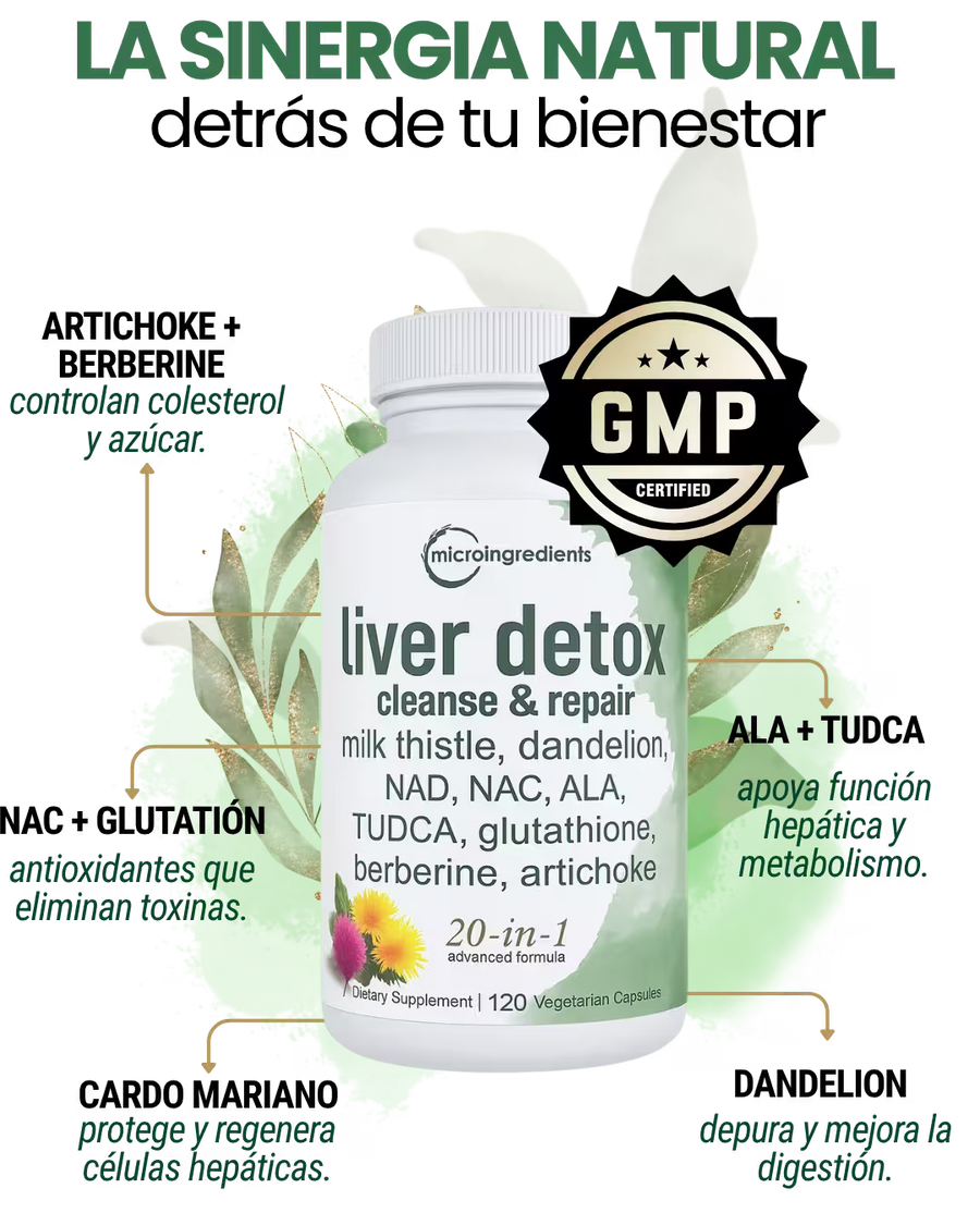 Liver Detox™ – La Solución Natural para Un Hígado Saludable y Un Cuerpo lleno de Energía