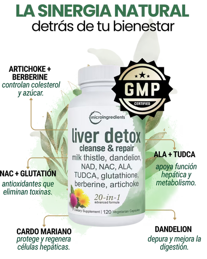 Liver Detox™ – La Solución Natural para Un Hígado Saludable y Un Cuerpo lleno de Energía