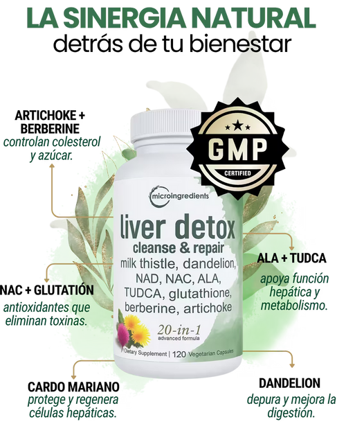 Liver Detox™ – La Solución Natural para Un Hígado Saludable y Un Cuerpo lleno de Energía