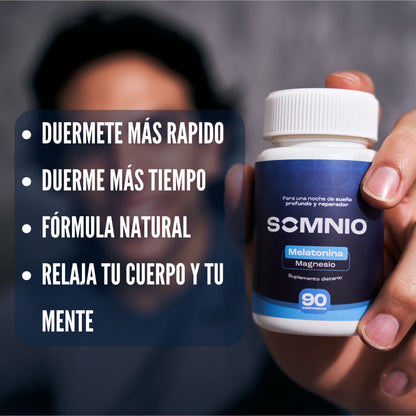 SOMNIO™: Descanso Natural con Melatonina + Magnesio🌿