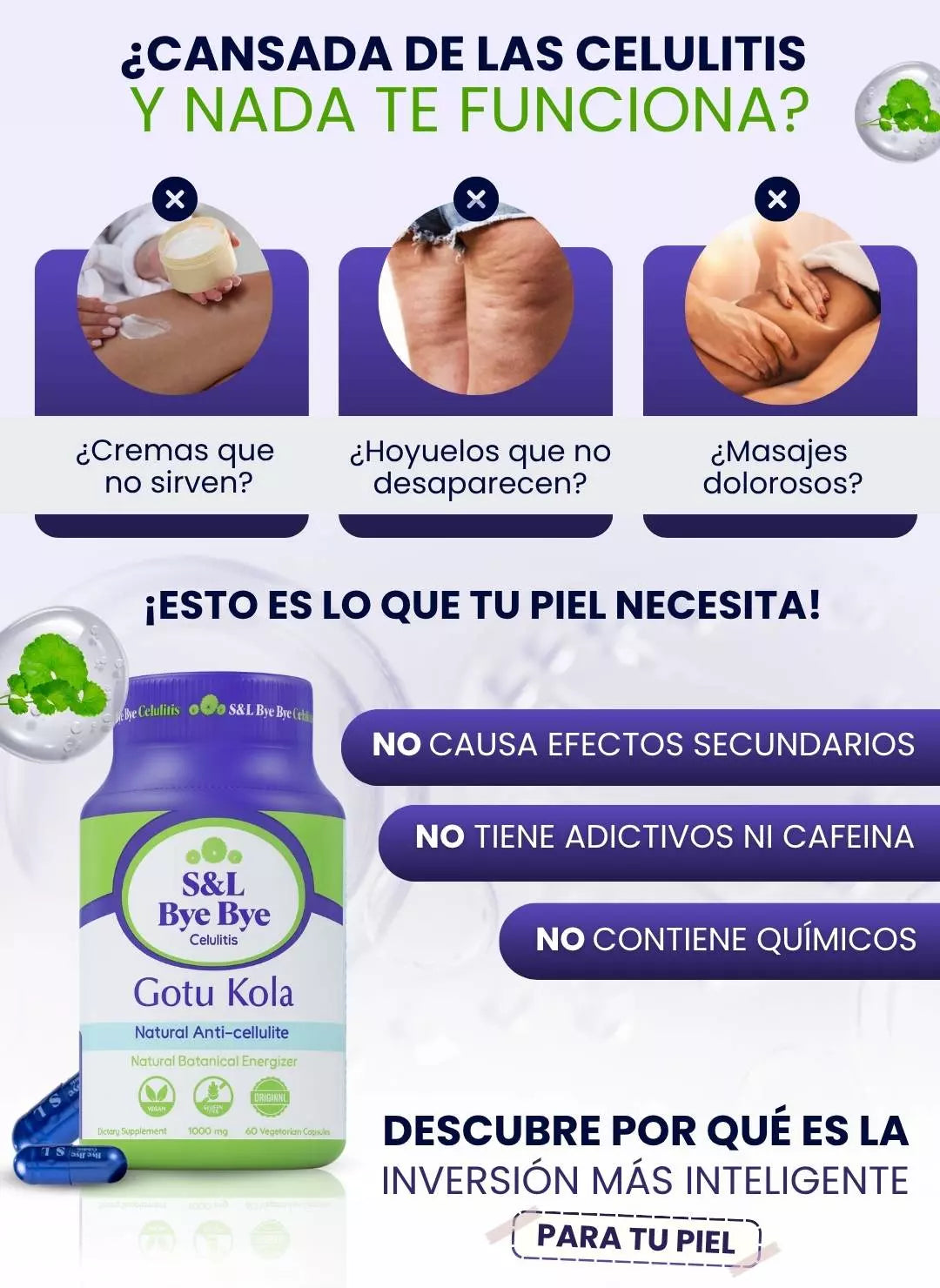 BYE BYE CELULITIS™: ¡Dile Adiós a la Celulitis de MANERA 100% NATURAL!